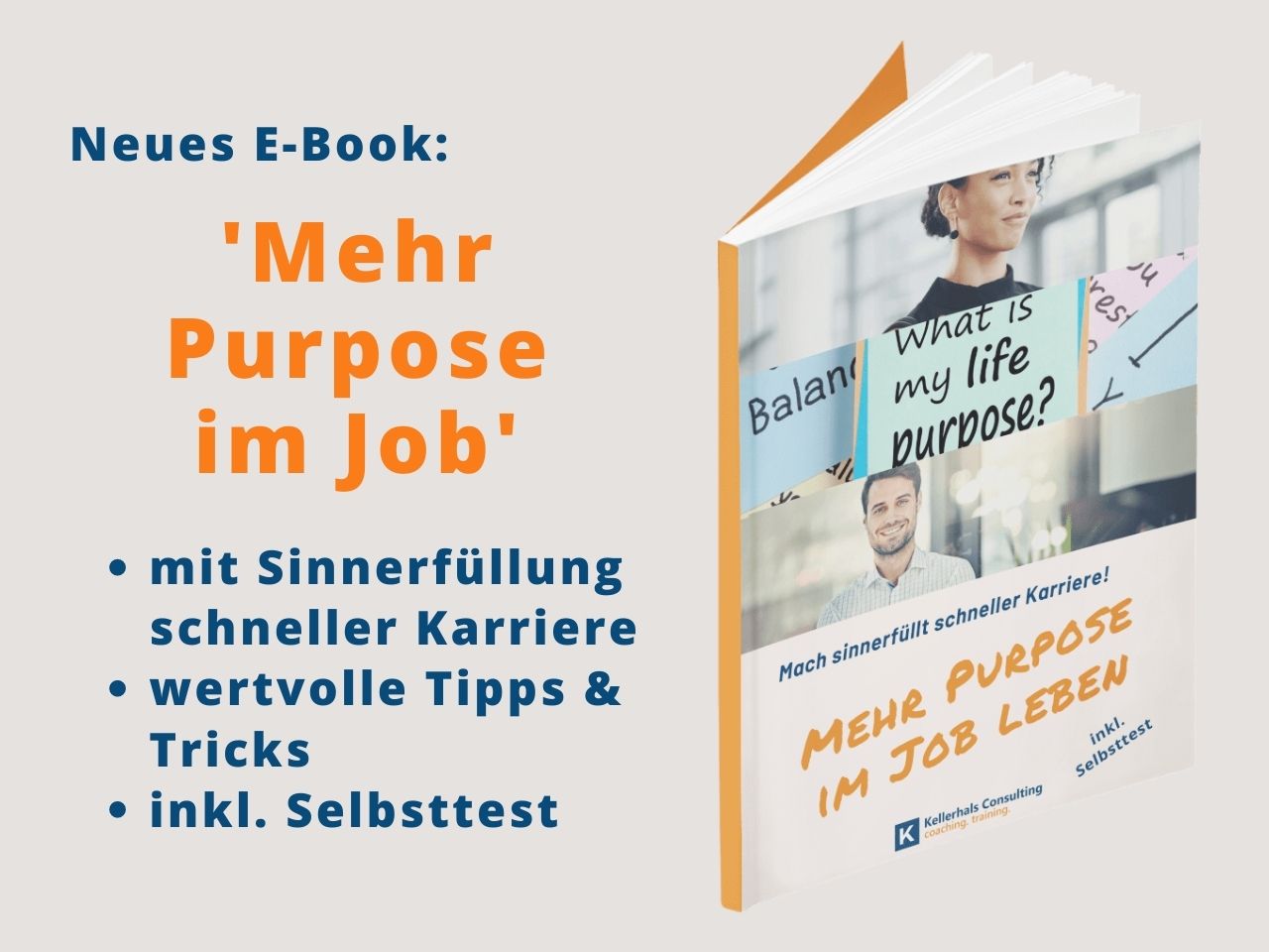 E-Book - Mehr Purpose im Job, Kellerhals Consulting - Coaching. Training.